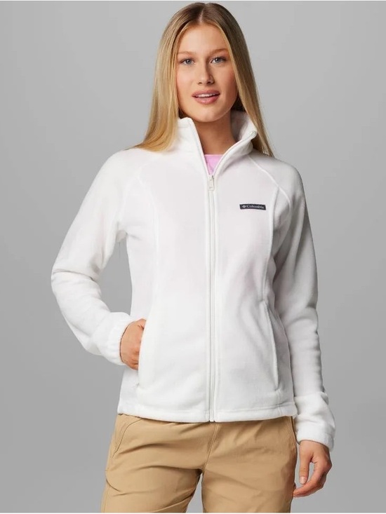 Columbia Jackets & Blazers - Columbia Women's White Full-Zip Teddy Fleece Jacket